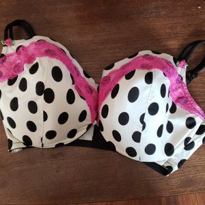 Adorable polka dot bra